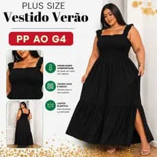 Vestido  Soltinho Lastex Alça Babado Moda Feminina Casual Evangélica Blogueira Verão Elegante Plus Size Tendencia 2026