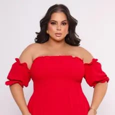Vestido Longo Plus Size Feminino Com Fenda E Caimento Leve