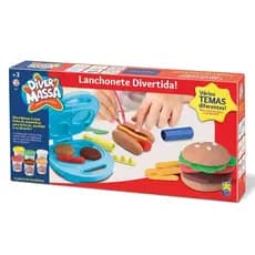 Massinha De Modelar Lanchonete Infantil Diver Massa - Divertoys