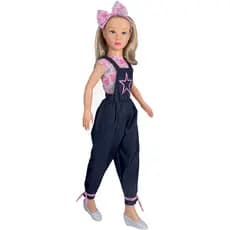 Boneca Isabelly Jeans Estrela Musical Canta 3 Musicas 80cm Boneca Grande - Brink Model