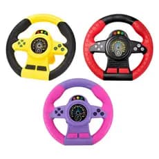 Volante Musical 20cm Brinquedo Infantil Giro 360° Com Ventosa - DM Toys