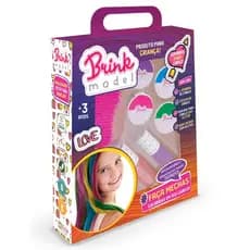 Kit Maquiagem Play Beauty Sombras Coloridas Para Cabelo Infantil - Brink Model