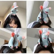 Tiara do Filme Ratatoullie de Pelúcia Fofa Com Aba Larga