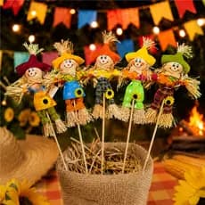 Kit Espantalhos no Palito Decoraçao Festa Junina Sao Joao