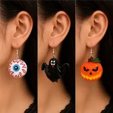 Par de Brincos Halloween Assustadoramente Fofos