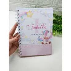 CADERNETA VACINA PERSONALIZADA - CADERNETA UNICÓRNIO - UNICÓRNIO BABY - LIVRO VACINA