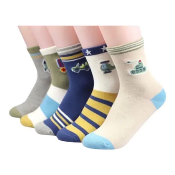 Kit de 3 a 24 Pares Meias Infantil com algodão MASCULINO