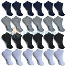 Kit com 3,6,9,12,15 e18 e 24 pares de Meias Soquete com algodão Cano Curto Unissex
