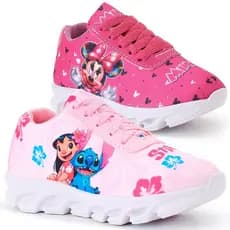 Kit 2 Tênis Infantil Menina Casual Super Macio e Leve Lançamento