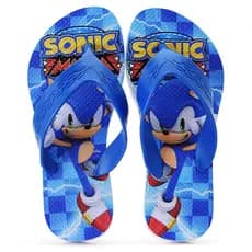Chinelo Infantil Sonic Menino Super Leve e Macio Lançamento