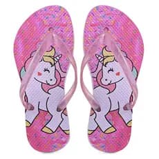 Chinelo Infantil Menina Unicórnio Super Confortável e Leve
