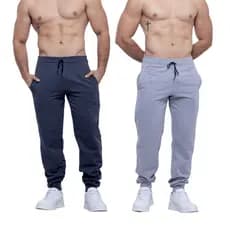 KIT 2 Calças Moletom Jogger Macio Confortável P M G GG 2 Cores Casual Academia