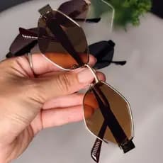 Óculos de Sol Feminino Formato Diamante T2K Vintage Retrô Moda Estilo Luxo Qualidade Premium