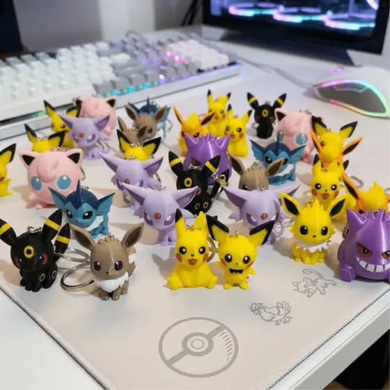 Chaveiro Pokémon Geek Anime Games – Kit ou Unidade (Modelos Variados)