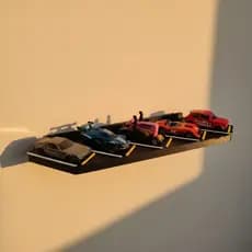 Nicho expositor Hot Wheels 5 Carrinhos | Suporte Organizador de Miniaturas