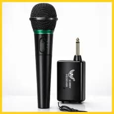 Microfone Sem Fio Profissional com Adaptador P10 para Igreja Palestra Apresentação Festa Karaokê