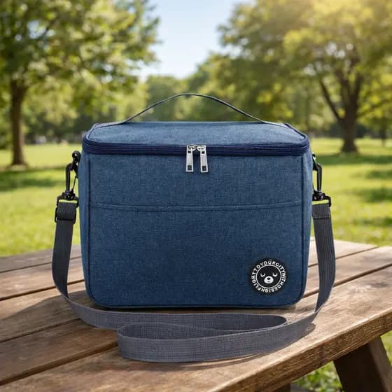 Bolsa Isotérmica Térmica Lancheira Marmita Sacola Para Academia Trabalho Escola e Passeios Alça Removível