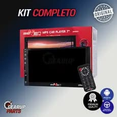 Multimídia Seven SPRA004 7" • Bluetooth • USB • Espelhamento • C/ Controle + Chicote