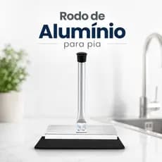 Rodinho Pia Alumínio Rodo Para Pia Limpeza Fácil