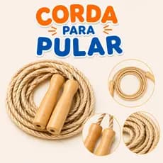 Pula Corda Infantil em Sisal Corda de Pular Resistente e Leve