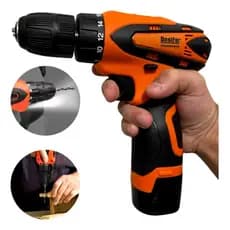 Furadeira e Parafusadeira 2 em 1 – Bateria 12V, Recarregável e com Impacto