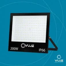 KIT Refletores LED 200W IP66 Bivolt – Holofotes Potentes • Branco Frio 6500K • Alta Iluminação e Durabilidade