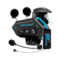 Fone Microfone Intercomunicador Bluetooth Capacete Moto Hard Mic Android iOS DOBETTERBR