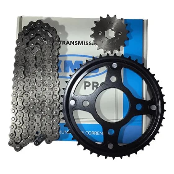 Kit Relacao Transmissao Kmc Sem Retentor Honda Titan Fan 150 2004 até 2017