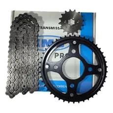 Kit Relacao Transmissao Kmc Sem Retentor Honda Titan Fan 150 2004 até 2017