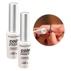 Cola para Cílios Postiços à prova d'água Macrilan  7ml Cola Preta e Transparente