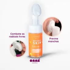 Mousse Limpador Facial com Aplicador Demaquilante Fenzza Vitamina C