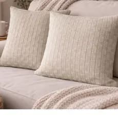 Capa de Almofada Tricot 45x45cm | Decoração Sofá e Quarto | Divina Home Decor Kit e Unitário