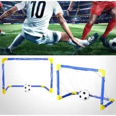 Kit 1 a 2 Trave Golzinho Futebol Rede e Bola brinquedo Para Crianças menino