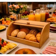 Caixa para Pães em Bambu Natural | Porta Pão Durável, Qualidade Premium