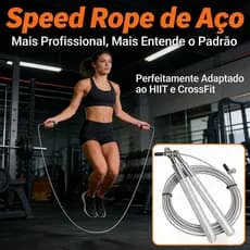 SolidFit Corda de Pular de Aço Profissional com Rolamento Speed Crossfit para Musculação e Exercícios Entrega Rápida