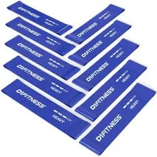 Mini Band Forte D1FITNESS Azul 10und Resistência Pesada