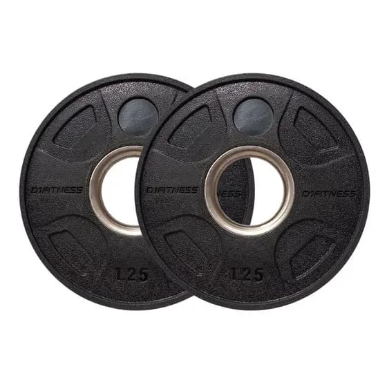 Par Anilhas D1FITNESS Emborrachada 1,25kg 4 Grips