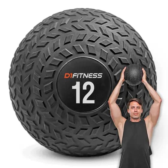 Slam Ball D1Fitness 12kg Texturizada
