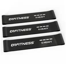 Mini Band Extra-Forte D1FITNESS - 3 Und - Preto