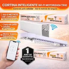 Cortina Modular Inteligente True Importados Até 6m Wifi Motorizada