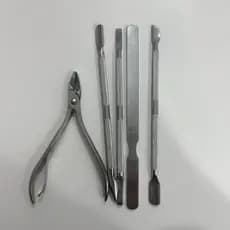 Kit Alicate de Unhas + Espátulas para Cutículas - Manicure, Pedicure, Acessórios de unhas, Utensílios Nail Designer