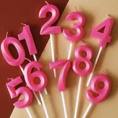 Velas de Aniversario Numéricas Pink – MiniDesign - SilverPlastic