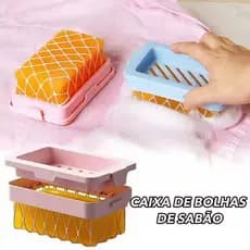 Porta Sabao Em Barra Caixa De Espuma Drenagem Rápida Anti Umidade Para Esfregar Roupa Material Duravel