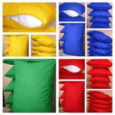 2 Capas para Travesseiro Impermeáveis Kit com 2 Capas para Travesseiro com Zíper Colorida para Escolas Asilos Clinicas