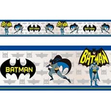 Kit 4 Faixas Decorativas Adesivas Infantil Menino Batman Super Heroi Quarto
