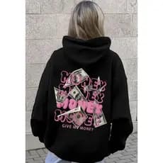 Moletom Blusa de Frio Casaco Money Money Give Me Money Blusao Streetwear Singulari
