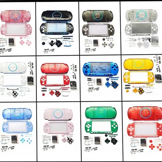 Adesivos de Botão para PSP 3000 Conjunto Completo PSP3000 Placa Frontal Carcaça Traseira Substituição DIY