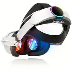 Compatível com Meta Quest 3/3S Quest 2 Elite Headset Faixa de Cabeça de Carregamento Rápido Banco de Energia Externo Ace