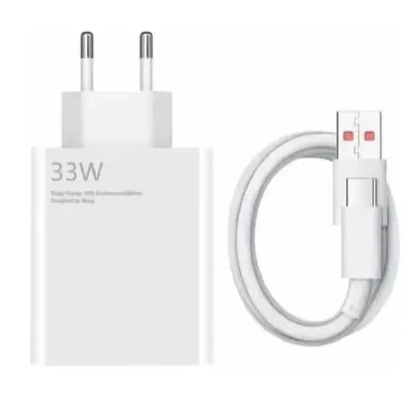 Carregador Mi Turbo 33w Para Xia Redmi Note 12 11 Poco X3