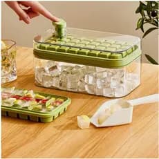 MINI Caixa De Molde De Gelo Fácil Com Um Clique ice Cube Faz Moldes De Bandeja E Caixas De Armazenamento--24811